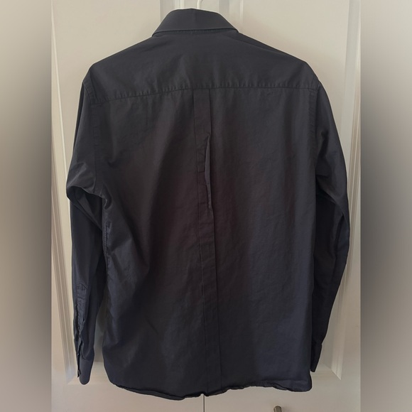 Massimo Dutti grey/blue tones cotton shirt, size large men’s - Picture 2 of 6